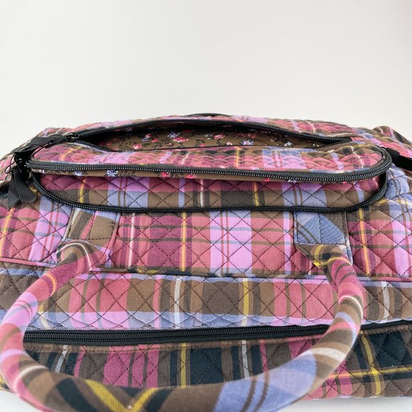 Vera Bradley Lay Flat Weekender Cozy Plaid - Picture 7 of 12